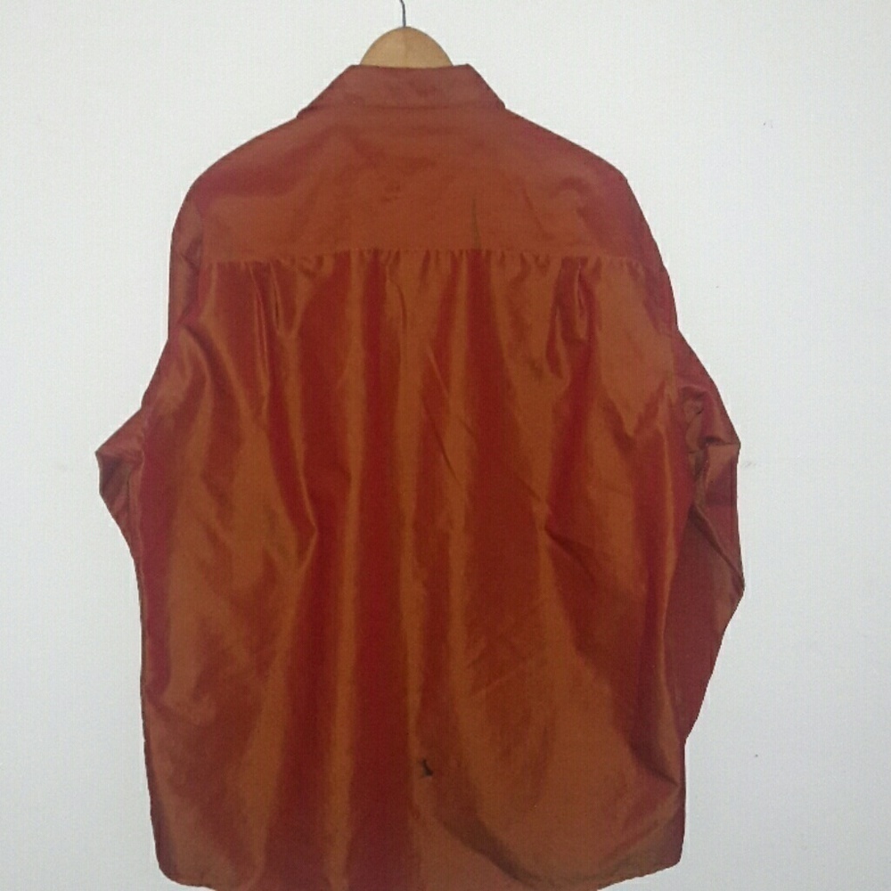Claiborne Iridescent Orange Dress Shirt, L - Picture 5 of 5